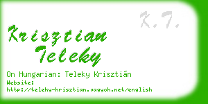 krisztian teleky business card